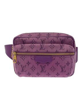 Louis Vuitton Monogram Denim Bum Bag Outdoor Purple Body